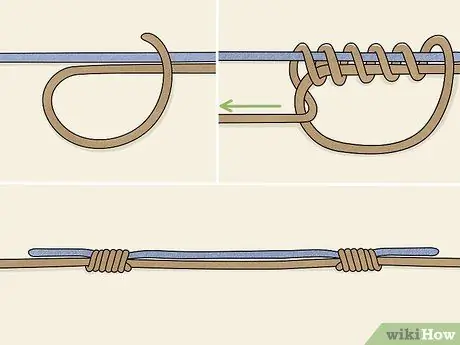 Свяжите две лески вместе, шаг 11