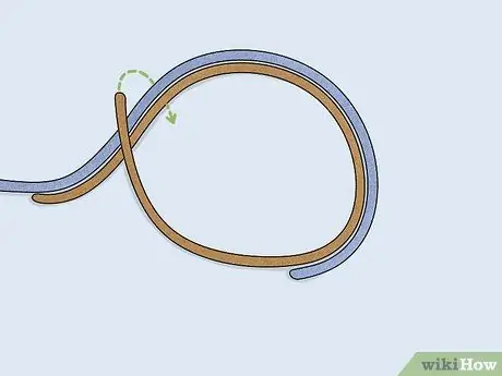 Свяжите две лески вместе, шаг 2