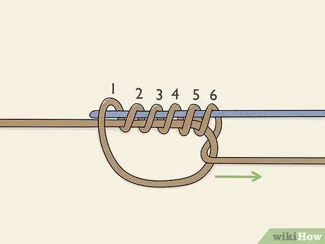 Свяжите две лески вместе, шаг 9