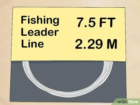 Привяжите леску к лидеру Шаг 2