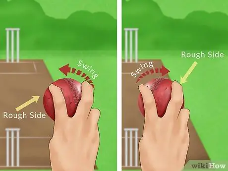 Добавление свинга к мячу для крикета Шаг 6