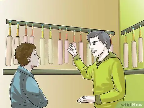 Выберите биту для крикета Шаг 1