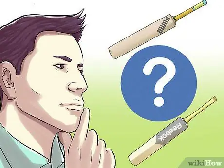 Выберите биту для крикета Шаг 2