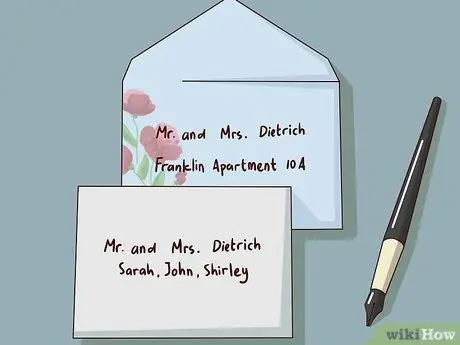 Направление свадебных приглашений супружеской паре Шаг 9