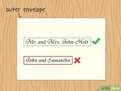 Отправьте свадебные приглашения семье, шаг 2