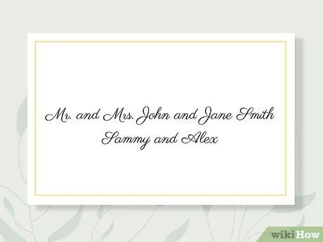 Адресные свадебные приглашения без внутреннего конверта Шаг 6