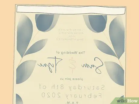 Распечатать полупрозрачные приглашения на свадьбу Шаг 17