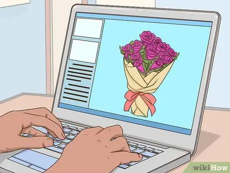 Создание фиолетового свадебного букета Шаг 1