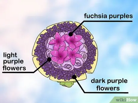 Создание фиолетового свадебного букета. Шаг 11