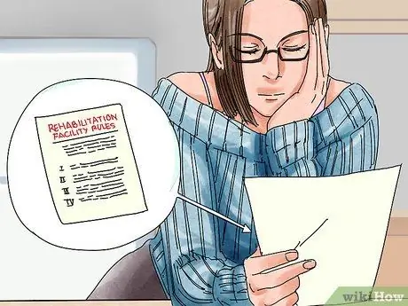 Узнайте, как поживает ваш супруг (а) в реабилитационном центре, шаг 1