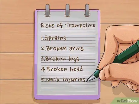 Убедите родителей купить вам батут Шаг 2