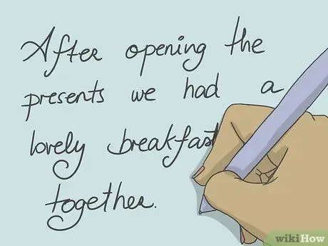 Написать благодарственное письмо за рождественский подарок Шаг 8