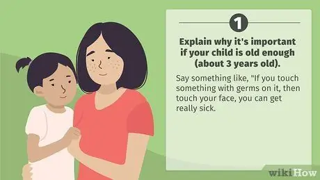 Заставьте детей перестать прикасаться к их лицам, шаг 01