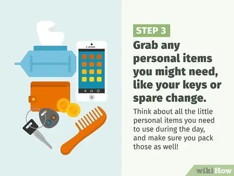 Упаковать школьную сумку Шаг 3