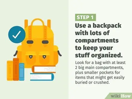 Упаковать школьную сумку Шаг 6