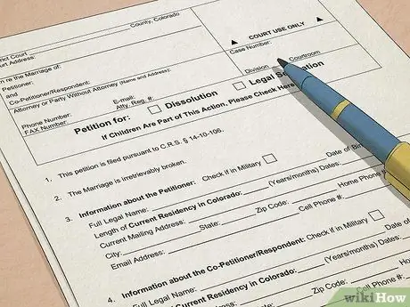 Развод в Колорадо Шаг 10