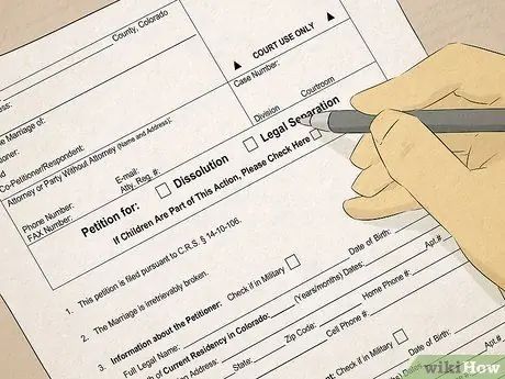 Развод в Колорадо Шаг 11