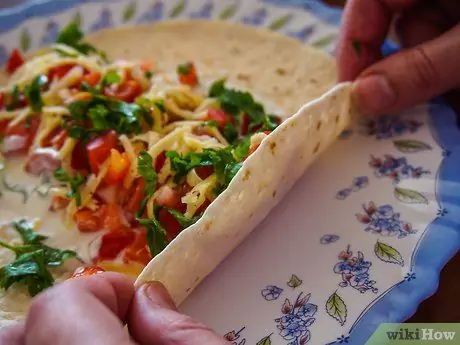 Ешьте фахитас Шаг 6