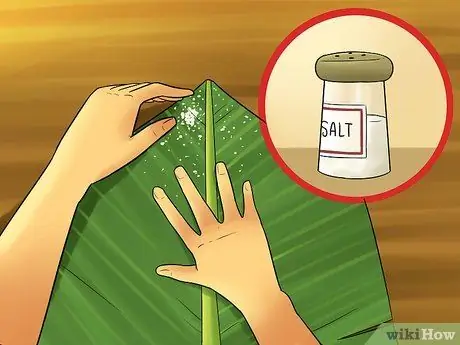 Ешьте на банановом листе Шаг 10