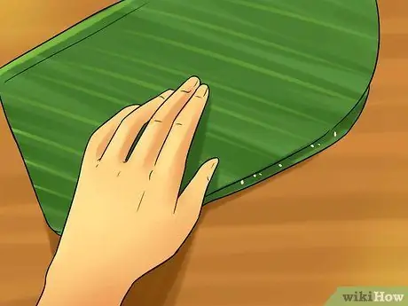 Ешьте на банановом листе Шаг 8