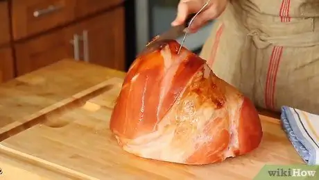 Нарезать ветчину Шаг 3