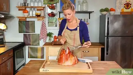 Нарезать ветчину Шаг 4