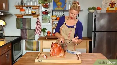 Нарезать ветчину Шаг 8