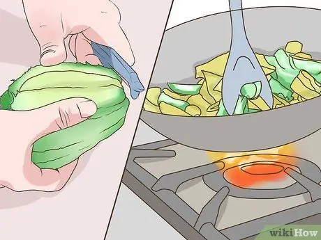 Выберите и используйте чоко (кабачок чайот) Шаг 7