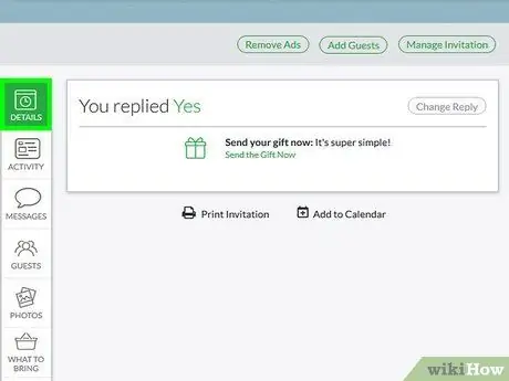 Распечатайте Evite Invitation на iPhone или iPad. Шаг 7