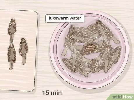 Соте с грибами морель Шаг 1