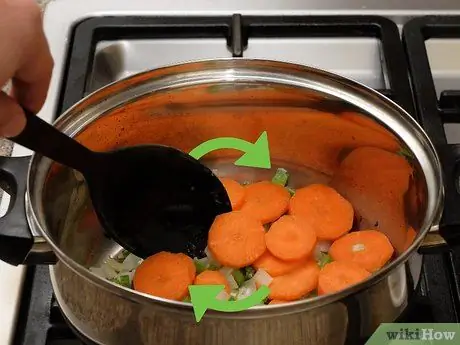 Приготовьте овощной суп, оставшийся после еды, шаг 3