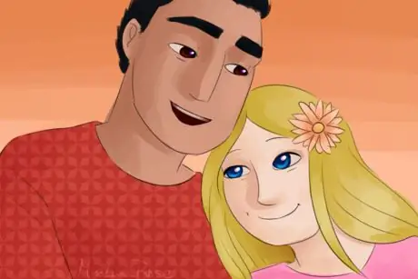 Мужчина и женщина обнимаются