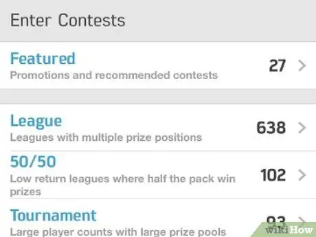 Используйте приложение FanDuel Fantasy Sports, шаг 12
