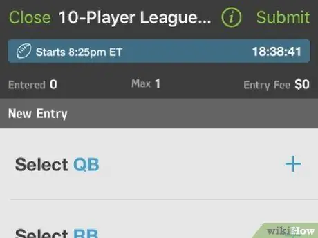 Используйте приложение FanDuel Fantasy Sports, шаг 14