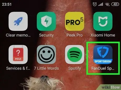 Используйте приложение FanDuel Fantasy Sports, шаг 3