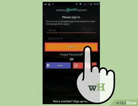 Используйте приложение DraftKings Fantasy Sports, шаг 3