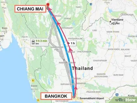 Перейти в Чиангмай из Бангкока Шаг 1