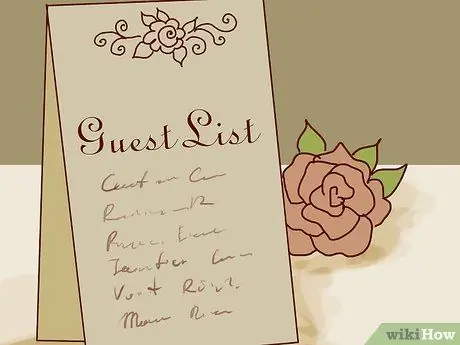 Спланируйте небольшую свадьбу в саду Шаг 4