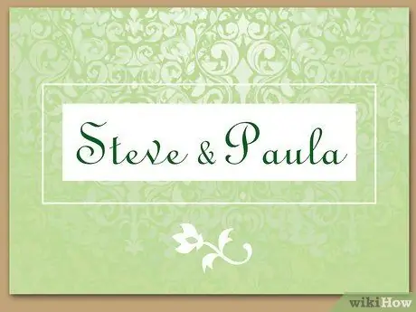 Спланируйте небольшую свадьбу в саду Шаг 5