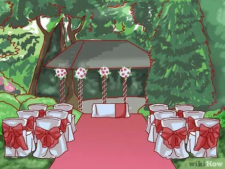 Спланируйте небольшую свадьбу в саду Шаг 6