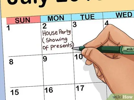 Планируйте шоу подарков перед шотландской свадьбой Шаг 1