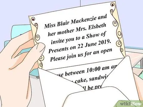 Планируйте презентацию подарков перед шотландской свадьбой Шаг 3