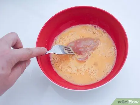 Приготовить куриные пальцы, покрытые киноа, шаг 4 Приготовить куриные пальцы, покрытые киноа, шаг 4