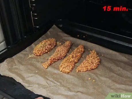Приготовить куриные пальцы, покрытые киноа, шаг 8 Приготовить куриные пальцы, покрытые киноа, шаг 8