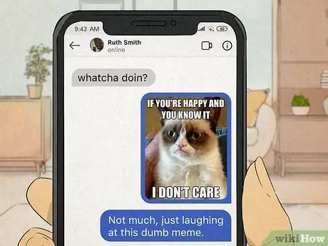 Ответить на Wyd Text от девушки Шаг 1