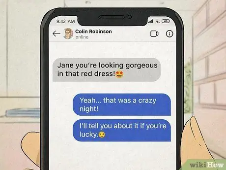 Ответить на кокетливое сообщение от парня Шаг 5