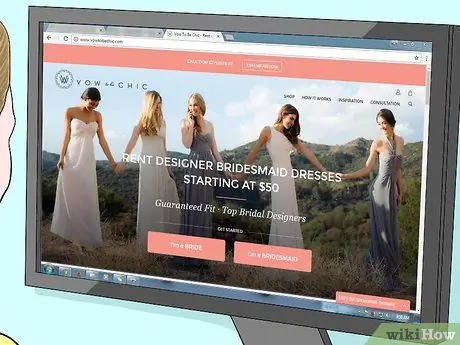 Возьмите напрокат платья для подружек невесты Шаг 3