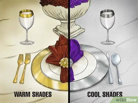 Используйте металлик в свадебных украшениях Шаг 2