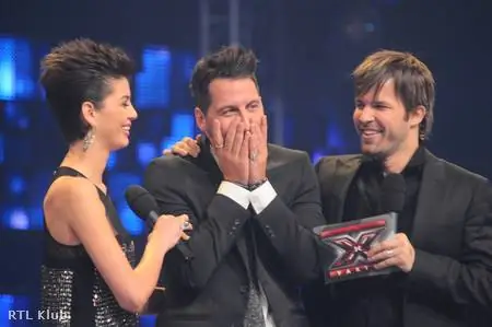 Нора Ордог, Чаба Вастаг и Балаш Себастьен в финале X-Faktor