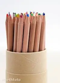 Школьный дневник: Цветные карандаши выпадают из подставки для ручек